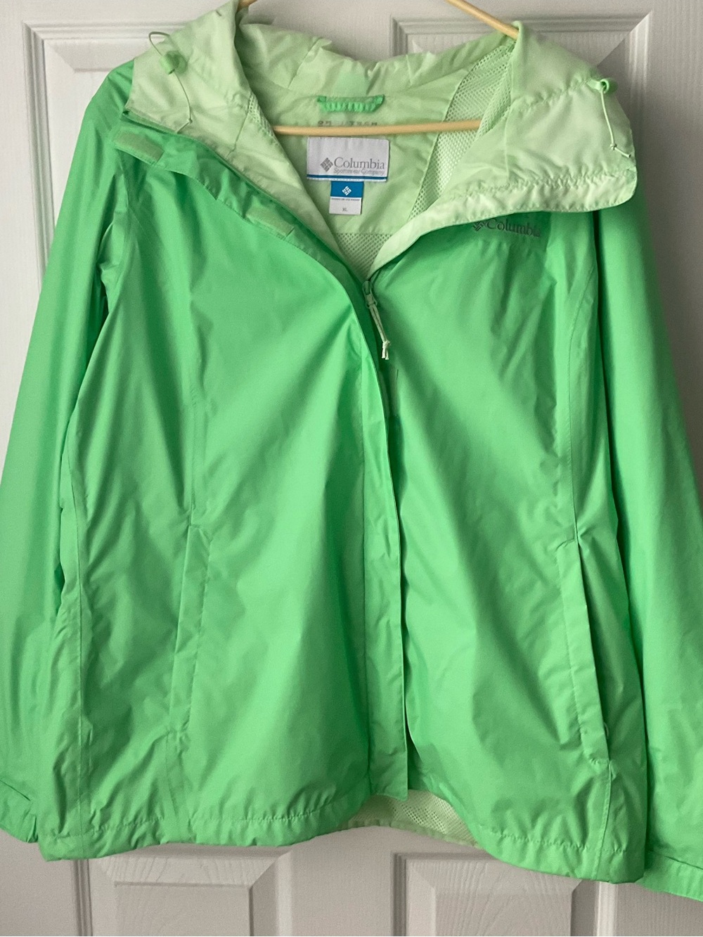 NWOT Columbia Green Rain Jacket Size X-Large